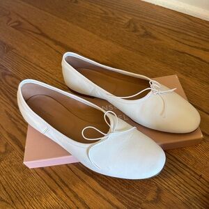 Mansur Gavriel white ballet shoes - size 40, never worn